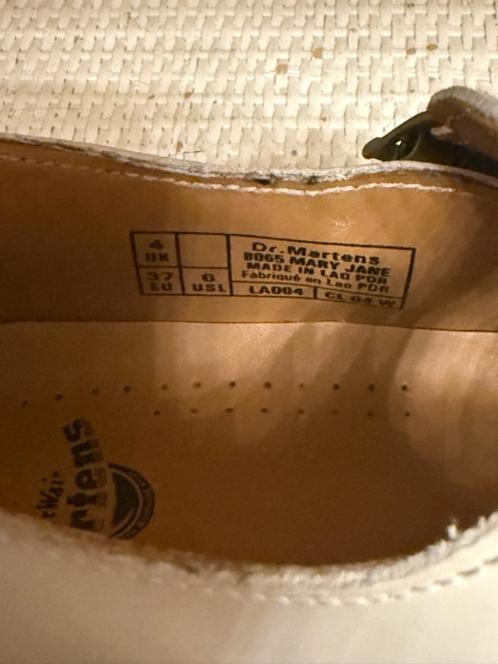 Dr. Martens White Kids' Mary Jane Double Strap Dress Shoes - Picture 3 of 3